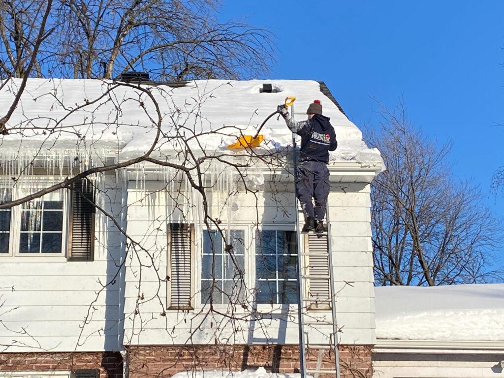 Premier Roofing Roof Snow Removal and Deicing
